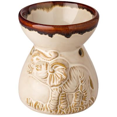 Ваза со слоном, аромалампа, бежевый ,11 см