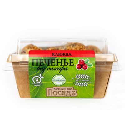 Печенье на сиропе топинамбура с кунжутом и клюквой, 130гр, РФ