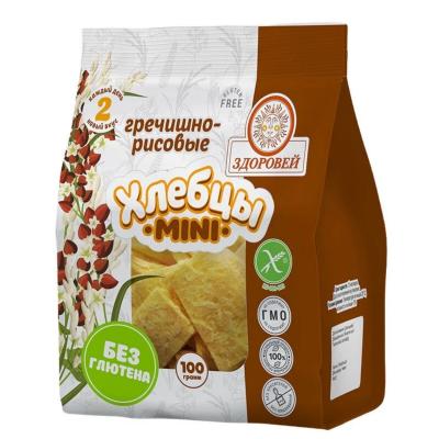 Хлебцы-мини гречишно-рисовые "Здоровей" 100 гр.