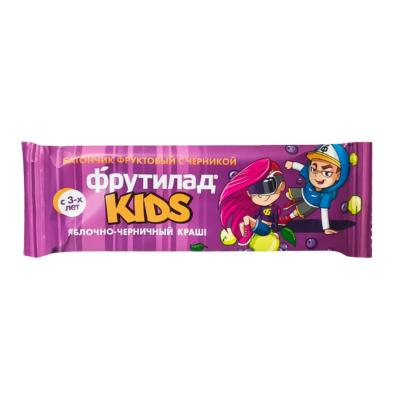 Фруктовый батончик с черникой  "Фрутилад KIDS яблочно-черничный краш"  25 гр.