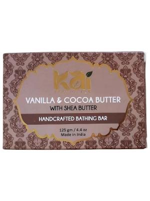 Мыло Ручной Работы с Ванилью и Маслом Какао Каи Эссеншелс 125г Kai Essentials , Индия