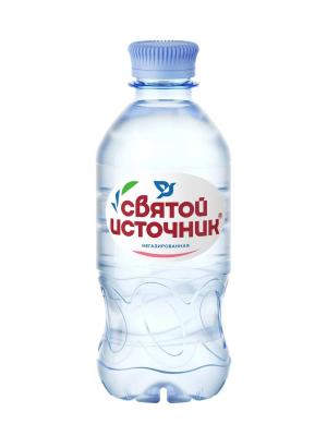 Вода питьевая обработанная негазированная (ПЭТ) "Святой источник"  330 мл.
