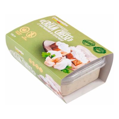 Продукт пищевой соевый с сырным вкусом "Крем Чиз" с чесноком и зеленью 150 гр. РФ