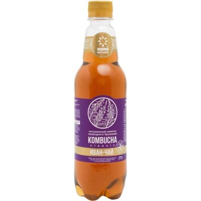 Напиток безалкогольный натурального брожения на чайном грибе " KOMBUCHA-CLASSIC" 0,555 л. РФ