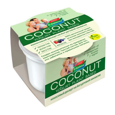 Десерт кокосовый с йогуртовой закваской лесная ягода "G-Balance", 170гр., РФ