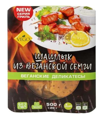 Продукт растит. Шашлык в маринаде "Vego"  500 гр. РФ