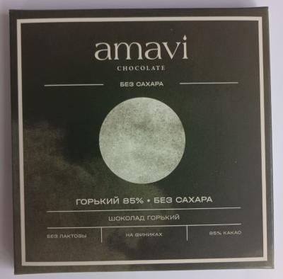 Шоколад Amavi «Горький 85%» 50 г