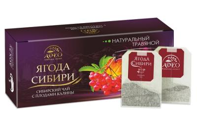 Чайный напиток "Ягода Сибири. Калина" 2.0 х 20 пак