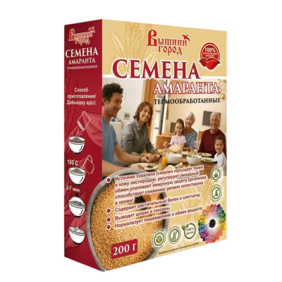 Семена амаранта термообработанные "Вышний Город", 200гр, РФ