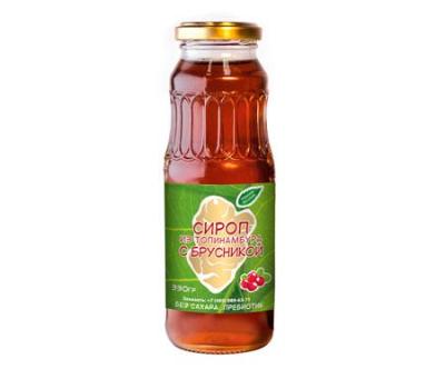Сироп из клубней топинамбура с брусникой 70% 330гр стекло. бут 1/12