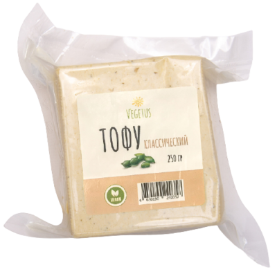 Пищевой соевый продукт "Тофу классический" VEGETUS 250 гр., РФ