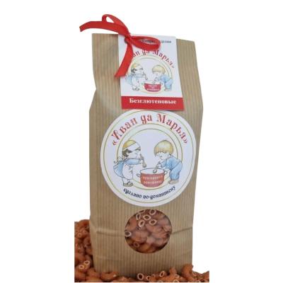 Макароны безглютен. рожки из цельнозерновой красн.чечевицы 400 гр. "Иван да Марья" РФ