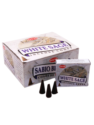 HEM конусы благовония White Sage БЕЛЫЙ ШАЛФЕЙ