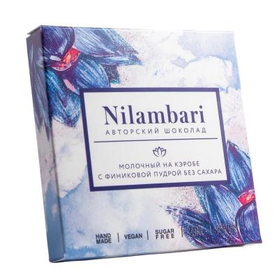 Шоколад молочный на кэробе с финиковой пудрой без сахара "Nilambari"  65 г