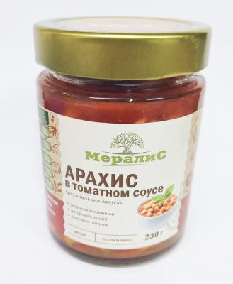 Арахис в томатном соусе, "Мералис" 230 гр. РФ Арахис в томатном соусе, "Мералис" 230 гр. РФ