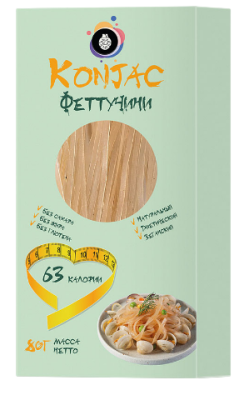Конжак Феттучини сухой, 80 гр.