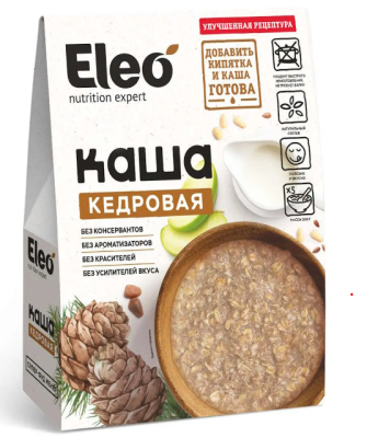 Каша кедровая  для завтрака "Eleo" 200 гр. (5 саше по 40 гр.) РФ