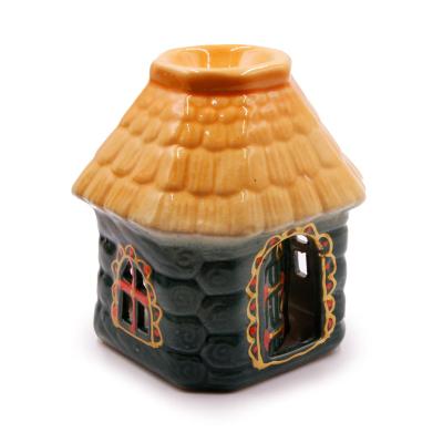 Аромалампа Дом Изба (керамика) глазурь 12см