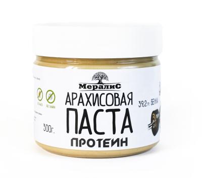 Арахисовая паста  Протеин, "Мералис" 300 гр. РФ Арахисовая паста  Протеин, "Мералис" 300 гр. РФ
