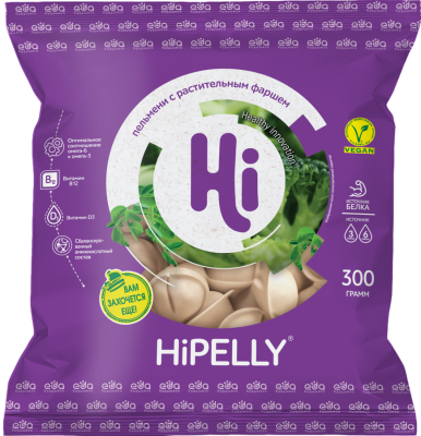Полуфабрикат растительный замороженный в тесте "HiPELLY"  300  гр.
