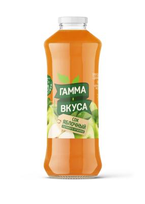 Сок яблочный прямого отжима  "Гамма вкуса" 730мл. РБ
