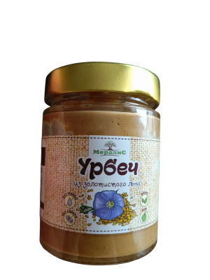 Урбеч из золотистого льна, "Мералис" 230 гр. РФ