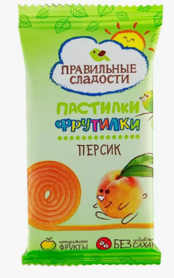Пастилки "Фрутилки" Персик 15гр. РБ Пастилки "Фрутилки" Персик 15гр. РБ