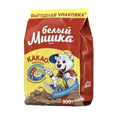 Какао-напиток гранула БЕЛЫЙ МИШКА Пакет 500гр. РФ