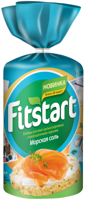 Хлебцы рисовые Морская соль Fitstart 90гр.