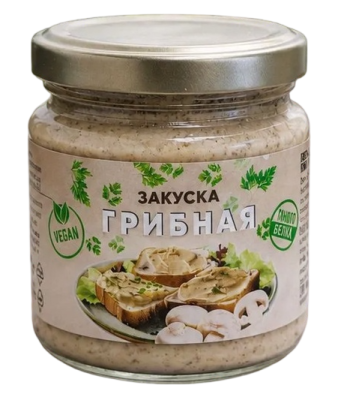Закуска из нута стериализованная ГРИБНАЯ  180гр.