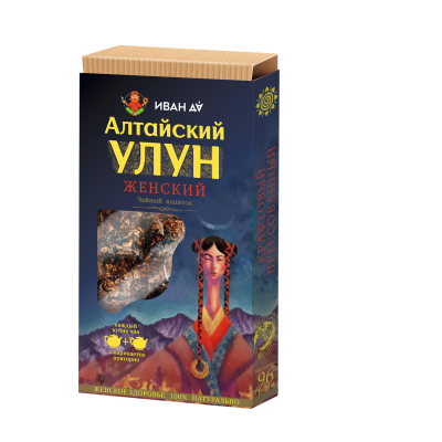 Чайный напиток "Алтайский улун" женский с красной щеткой, (плитка 96 г).