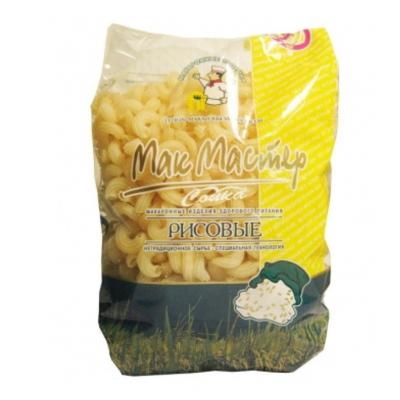 Макаронные изделия "Мак Мастер" рисовые рожок 300 гр.