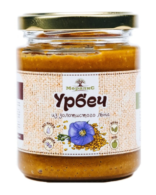 Урбеч из золотистого льна, "Мералис" 230 гр. РФ