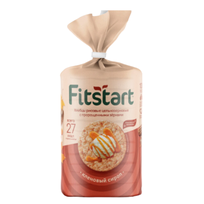 Хлебцы рисовые Кленовый сироп Fitstart 100гр. РБ