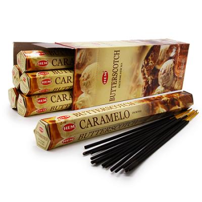 Благовония HEM BUTTERSCOTCH CARAMELO Ирис карамель Ваниль Мандарин Муск