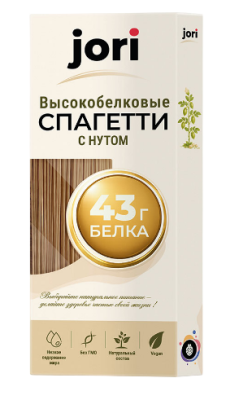 Спагетти высокобелковые с нутом jori 200гр.