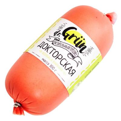 Продукт растительный Колбаса вареная "Докторская" Dr. Grün 300  гр.