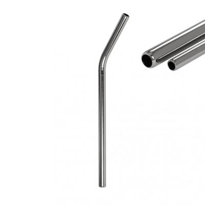 Трубочка для напитков металлическая изогнутая, 1 шт. ali