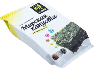 Морская капуста сушеная обжаренная в кунжутном масле со вкусом Тирияки Мидори 5г