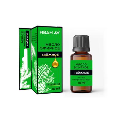 Масло косметическое (эфирное) натуральное "Таежное", 10 мл