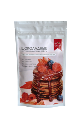 Смесь для выпечки "Шоколадные протеиновые панкейки" 300гр.