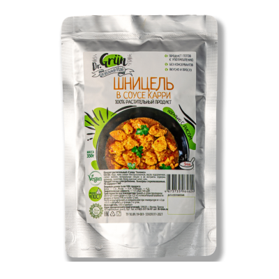 Продукт растительный "Шницель в соусе "Карри" Dr. Grün  300гр. РФ