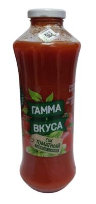 Сок томатный прямого отжима с мякотью, солью, стер. "Гамма вкуса" 730 мл.