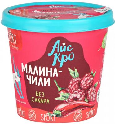 Десерт замороженный сорбет малина-чили без сахара  75 гр.
