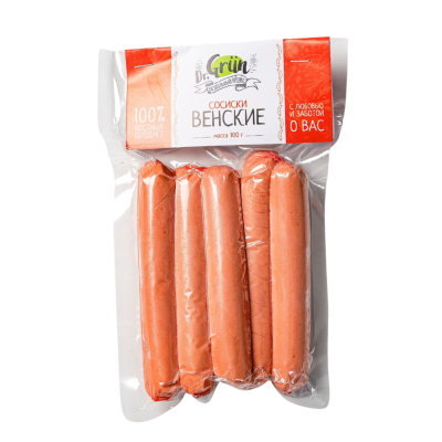 Продукт растительный Сосиски "Венские" Dr. Grün 300 гр.