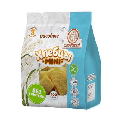 Хлебцы-мини рисовые "Здоровей" 100 гр.