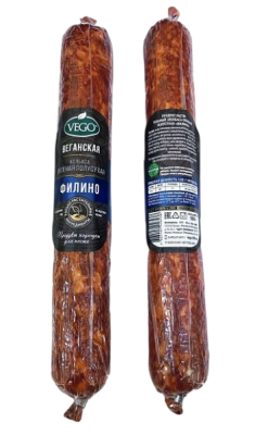 Продукт растительный "Колбаса вяленая полусухая "Филино", 300гр, РФ