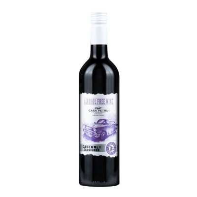 Вино виноградное "CABERNET-SAUVIGNON" безалкогольное красное п/сладкое 0.75 л