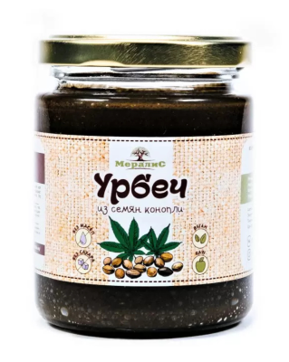 Урбеч из семян конопли, "Мералис" 230 гр. РФ Урбеч из семян конопли, "Мералис" 230 гр. РФ