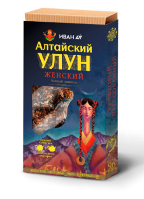 Чайный напиток "Алтайский улун" женский с красной щеткой, (плитка 96 г).
